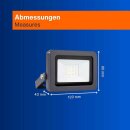REV LED Fluter Strahler Außenleuchte Flare Schwarz...