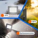REV LED Fluter Strahler Außenleuchte Flare Schwarz IP65 10W 900lm kaltweiß