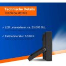 REV LED Fluter Strahler Außenleuchte Flare Schwarz IP65 10W 900lm kaltweiß