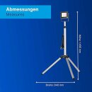 REV LED Arbeitsleuchte Fluter Flare Schwarz IP65 20W 1700lm kaltweiß auf Stativ