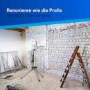 REV LED Arbeitsleuchte Fluter Flare Schwarz IP65 20W 1700lm kaltweiß auf Stativ