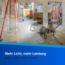 REV LED Arbeitsleuchte Fluter Baustrahler Flare Schwarz IP65 30W 2550lm kaltweiß Ständer Kabel Stecker