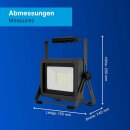 REV LED Arbeitsleuchte Baustrahler Flare IP65 50W 4250lm Tageslicht 6500K auf Ständer
