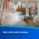 REV LED Arbeitsleuchte Baustrahler Flare IP65 50W 4250lm Tageslicht 6500K auf Ständer
