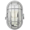 REV LED Wandlampe Deckenleuchte Oval Grau IP44 5W E27...
