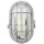 REV LED Wandlampe Deckenleuchte Oval Grau IP44 5W E27 400lm Warmweiß 3000K mit Schutzkorb