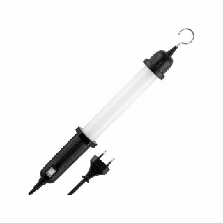 REV LED Handlampe Arbeitsleuchte Schwarz IP54 7W 320lm kaltweiß 6500K Haken & Schalter