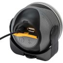 Brennenstuhl LED Akku Außenleuchte Oli Silber IP44 3W 350lm Neutralweiß 4000K Bluetooth Lautsprecher Powerbank