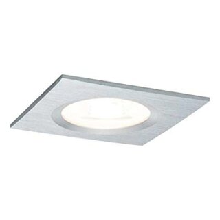 Paulmann LED Einbauleuchte quadratisch Alu 7W GU10 IP44 460lm warmweiß 2700K 36° DIMMBAR