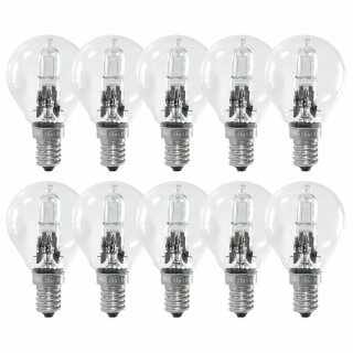 10 x Ormalight Halogen Tropfen 18W ~ 25W E14 klar 204lm dimmbar warmweiß