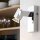 Eglo Halogen Wandlampe Deckenleuchte Piana Chrom 40W GU10 330lm warmweiß 2700K schwenkbar mit Schalter