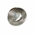 Light Topps Halogen Einbaustrahler Eisen gebürstet 35W GU5,3 IP65 440lm warmweiß 2700K