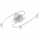Eglo Halogen Deckenleuchte Virgo Chrom 58cm 4 x 20W + 2 x...