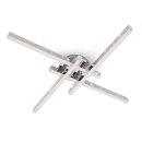 Briloner LED Deckenleuchte Chrom 60x60cm 21W 2900lm...