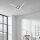Briloner LED Deckenleuchte Chrom 60x60cm 21W 2900lm warmweiß 3000K Glitzereffekt