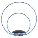 Brilliant LED Tischleuchte Melina Chrom 11W RGBW 3000K dimmbar mit Fernbedienung