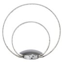 Brilliant LED Tischleuchte Melina Chrom 11W RGBW 3000K dimmbar mit Fernbedienung