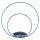 Brilliant LED Tischleuchte Melina Chrom 11W RGBW 3000K dimmbar mit Fernbedienung