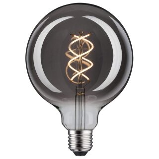 Paulmann LED Spiral Filament G125 Globe 4W E27 Rauchglas 130lm extra warmweiß 1800K DIMMBAR