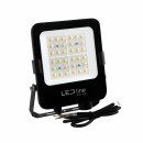 LED line PRIME LED Fluter Außenstrahler Schwarz IP66 50W 7000lm CCT 3000K/4000K/5000K 120°