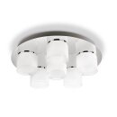 Philips LED Deckenleuchte Chrom/Weiß rund Ø45cm 6 x 5W 2400lm warmweiß dimmbar