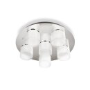 Philips LED Deckenleuchte Chrom/Weiß rund Ø45cm 6 x 5W 2400lm warmweiß dimmbar