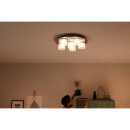 Philips LED Deckenleuchte Chrom/Weiß rund Ø45cm 6 x 5W 2400lm warmweiß dimmbar