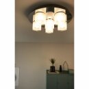 Philips LED Deckenleuchte Chrom/Weiß rund Ø45cm 6 x 5W 2400lm warmweiß dimmbar