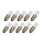 10 x Merkur Glühbirne Röhre T10x28mm 3W E10 12V Kappenbirne Glühlampe