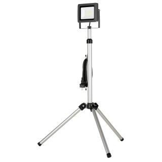 REV LED Arbeitsleuchte Fluter Strahler IP65 30W 2550lm kaltweiß 6500K auf Stativ