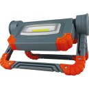 REV LED Akku Arbeitsleuchte Grau Orange 2 x 5W 1000lm Tageslicht 6500K kaltweiß Powerbank