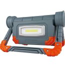 REV LED Akku Arbeitsleuchte Grau Orange 2 x 5W 1000lm Tageslicht 6500K kaltweiß Powerbank