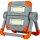 REV LED Akku Arbeitsleuchte Grau Orange 2 x 5W 1000lm Tageslicht 6500K kaltweiß Powerbank