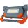 REV LED Akku Arbeitsleuchte Grau Orange 2 x 5W 1000lm Tageslicht 6500K kaltweiß Powerbank