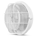 REV Rundleuchte Feuchtraum Weiß max. 60W E27 mit Schutzkorb