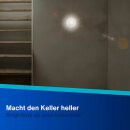 REV Rundleuchte Feuchtraum Weiß max. 60W E27 mit Schutzkorb