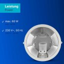 REV Rundleuchte Feuchtraum Weiß max. 60W E27 mit Schutzkorb