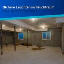 REV Rundleuchte Feuchtraum Weiß max. 60W E27 mit Schutzkorb