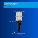 REV Handlampe Werkstattlleuchte Schwarz IP44 max. 60W E27 Gummigehäuse 5m Kabel Stecker