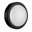 REV LED Außenleuchte Wandlampe rund Ø20cm schwarz IP44 14W 1000lm Tageslicht 6500K kaltweiß