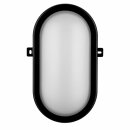 REV LED Außenleuchte Oval Schwarz IP44 10W 800lm...