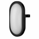REV LED Außenleuchte Oval Schwarz IP44 10W 800lm...