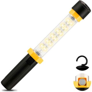 REV LED Akku Arbeitsleuchte Werkstatt Inspektionslampe 3W 280lm kaltweiß Haken & Magnet