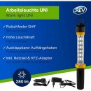 REV LED Akku Arbeitsleuchte Werkstatt Inspektionslampe 3W 280lm kaltweiß Haken & Magnet