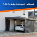 REV LED Strahler Fluter Flare Anthrazit IP44 20W 1700lm Tageslicht 6500K kaltweiß Bewegungsmelder