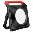 REV LED Fluter Arbeitsleuchte Schwarz IP54 80W 7200lm kaltweiß Kabel Stecker 2 x Steckdose