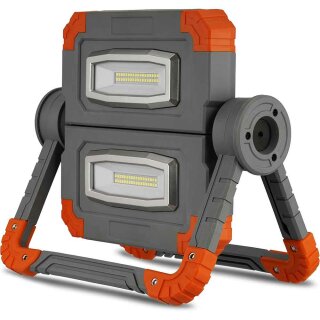 REV LED Akku Fluter Arbeitsleuchte Flex Power 2 x 10W 1800lm kaltweiß Powerbank