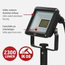 Brennenstuhl LED Arbeitsstrahler Jaro 3060 T Schwarz IP65 Tageslicht 6500K kaltweiß auf Ständer