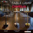 LED Line LED Akku Tischleuchte Camelia Schwarz 2,5W 250lm CCT 3000/4000/5000K Touchdimmer USB-C
