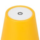 LED Line LED Akku Tischleuchte Taza Gelb IP54 3,5W 400lm CCT 3000/4000/5000K Touchdimmer USB-C